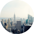 An image of New York City where Aglow Dermatology is located.