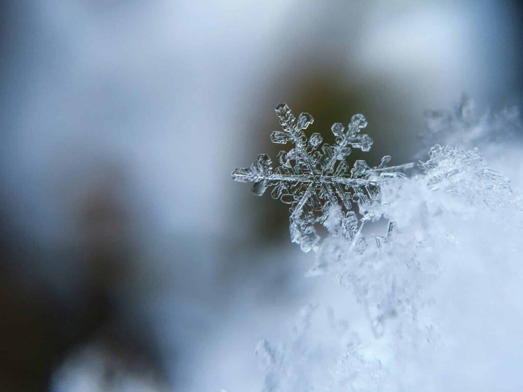 eczema flares up as depicted by snow