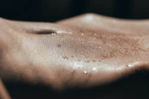 sweating armpit