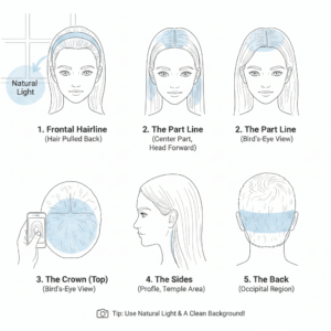 How to take photos telehealth for hair loss