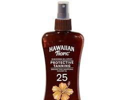 Sunscreen for tanning Hawaiian Tropic Protective Tanning Oil Spray Sunscreen SPF 25