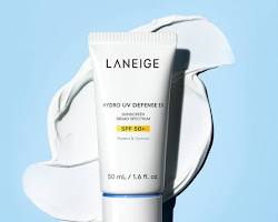 sunscreen for tanning as depicted by LANEIGE Hydro UV Defense Sunscreen SPF 50+