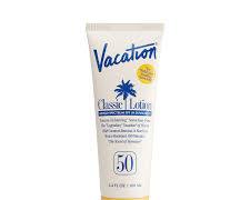 suncreen for tanning as depicted by vacation sunscreen
